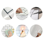 Wall tiles paste wallpaper Floral check pattern wallpaper tile