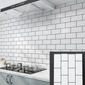 Modern Peel and Stick Back Wall Tiles Rectangular Home Depot Peel and Stick Tiles