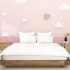 Modern PVC Cap Verflooring Smooth Wall Interior 3D Living Room Board Set of 2