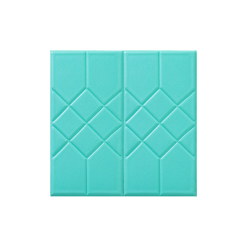 Modern PVC Cap Verflooring Smooth Wall Interior 3D Living Room Board Set of 2