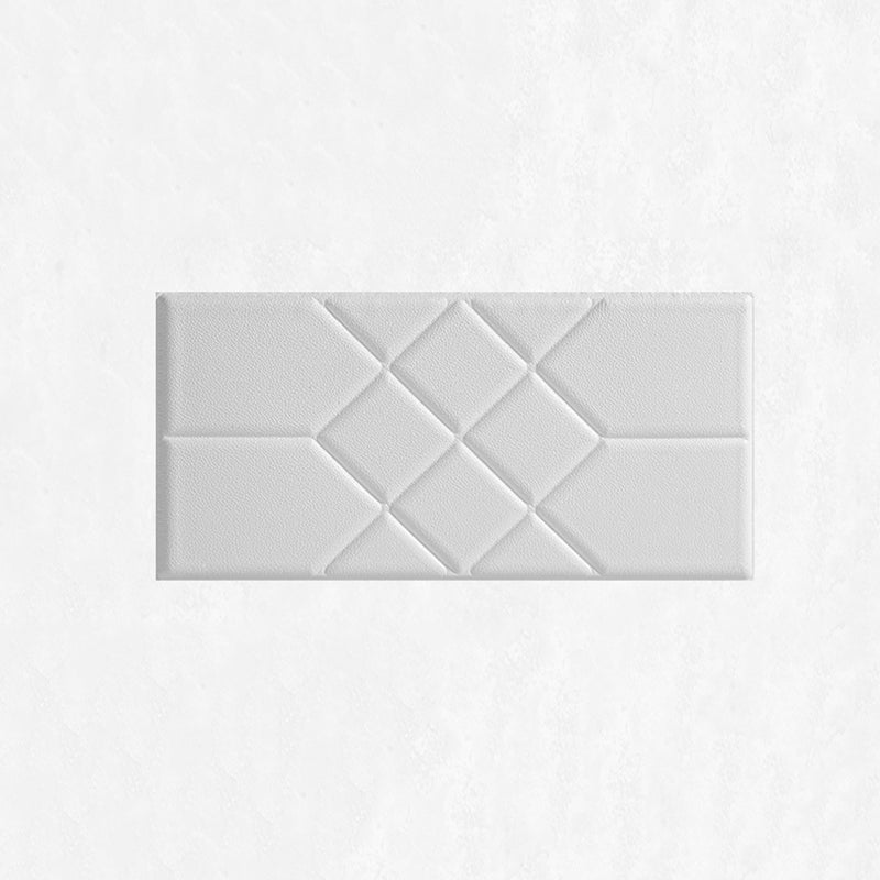 Modern PVC Cap Verflooring Smooth Wall Interior 3D Living Room Board Set of 2