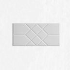 Modern PVC Cap Verflooring Smooth Wall Interior 3D Living Room Board Set of 2