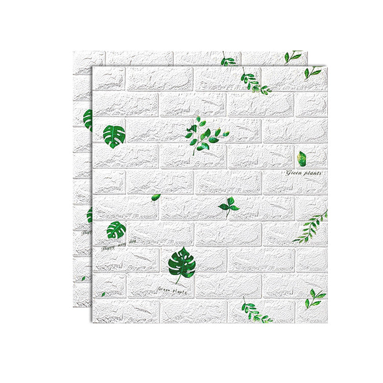 PVC Wall Cladding Smooth Wall Interior 3D Living Room Panels Set of 2
