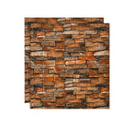 PVC Wall Cladding Smooth Wall Interior 3D Living Room Panels Set of 2