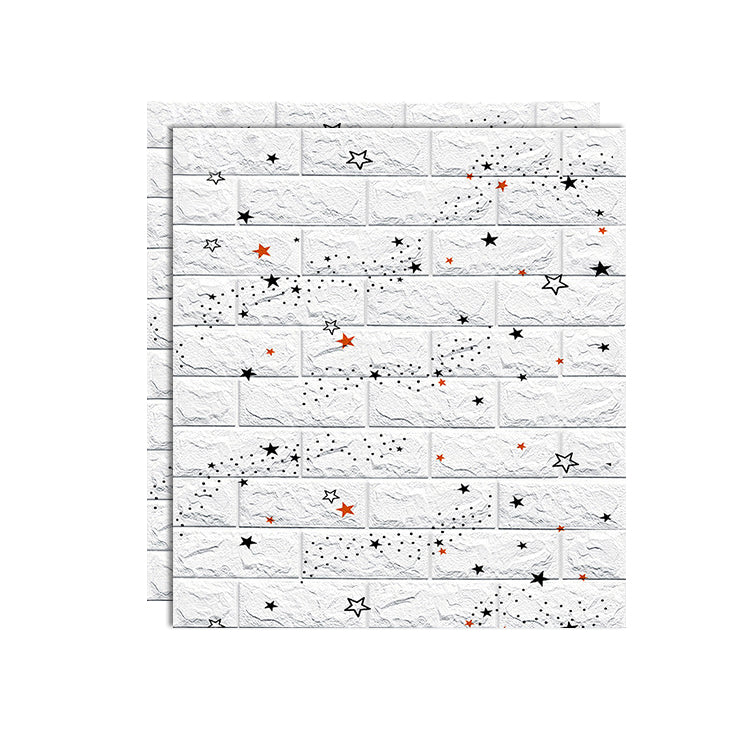 PVC Wall Cladding Smooth Wall Interior 3D Living Room Panels Set of 2