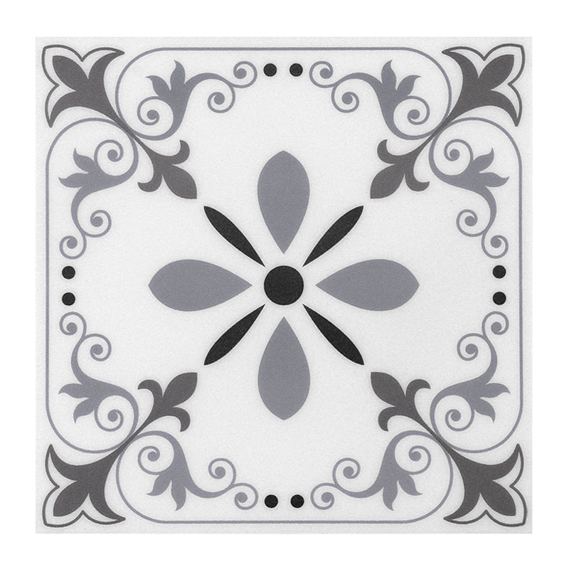 Peel and Stick PVC Flooring Matte Vinyl Flooring with Floral Pattern
