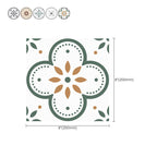 Peel and Stick PVC Flooring Matte Vinyl Flooring with Floral Pattern