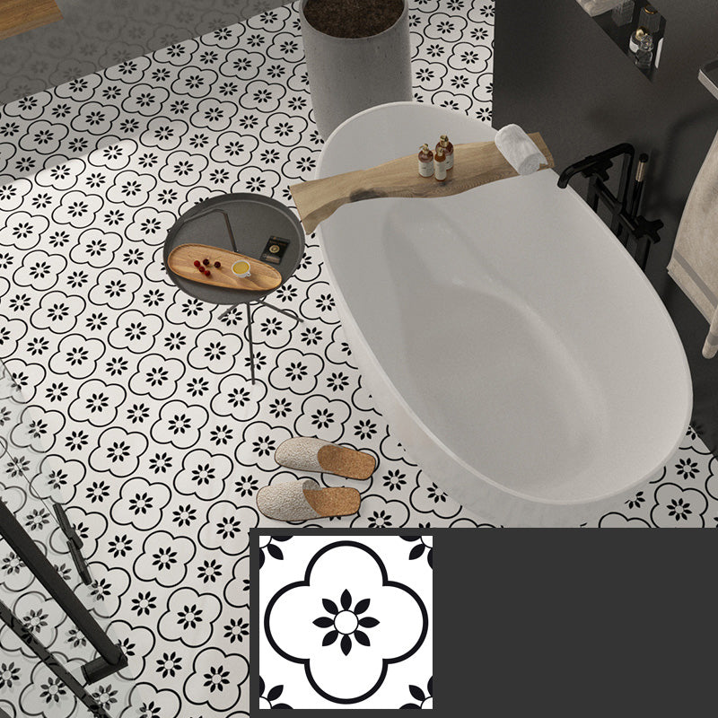 Low-gloss vinyl floor PVC peel and stick vinyl floor with square edge