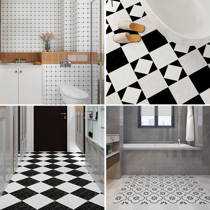 Low-gloss vinyl floor PVC peel and stick vinyl floor with square edge