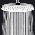 Round Fixed Shower Head High Flow Aerated Wall Mount Shower Head