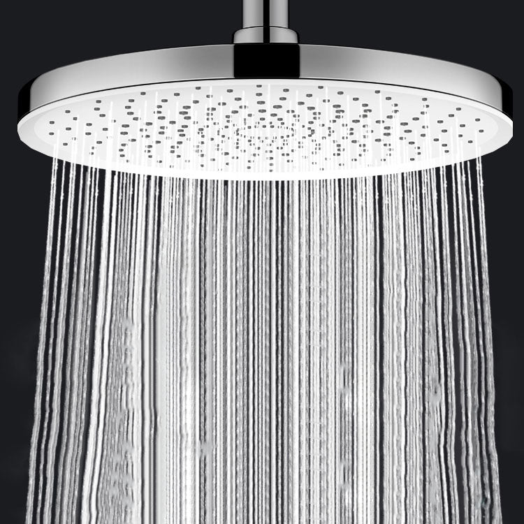 Round Fixed Shower Head High Flow Aerated Wall Mount Shower Head