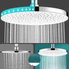 Round Fixed Shower Head High Flow Aerated Wall Mount Shower Head
