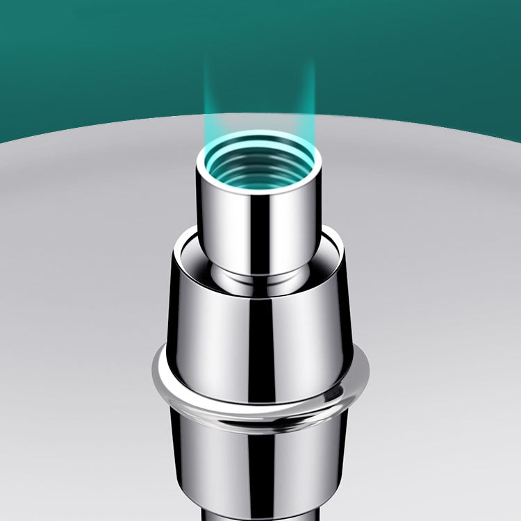 Round Fixed Shower Head High Flow Aerated Wall Mount Shower Head