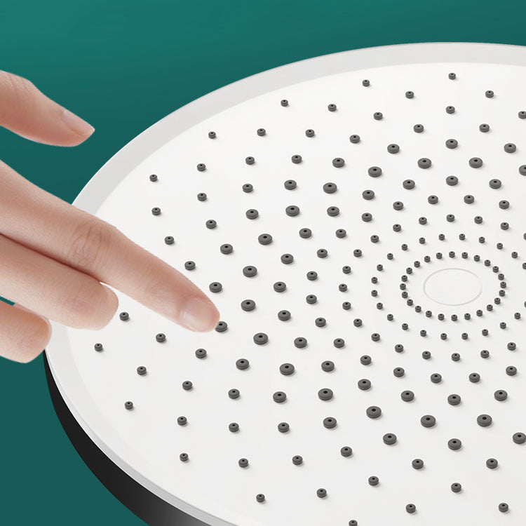 Round Fixed Shower Head High Flow Aerated Wall Mount Shower Head