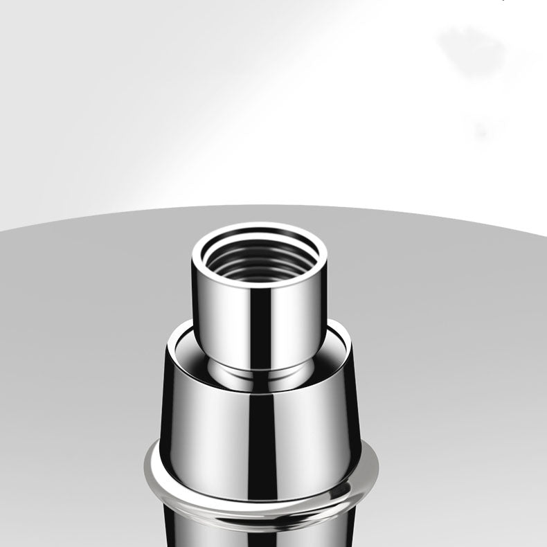 Round Fixed Shower Head High Flow Aerated Wall Mount Shower Head