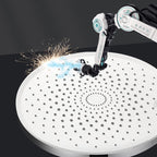 Round Fixed Shower Head High Flow Aerated Wall Mount Shower Head