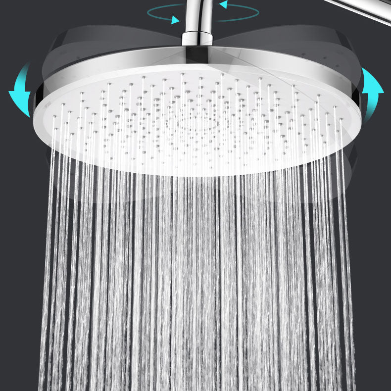 Round Fixed Shower Head High Flow Aerated Wall Mount Shower Head