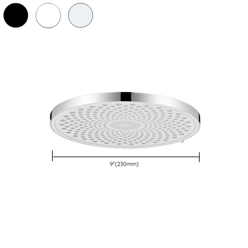 Round Fixed Shower Head High Flow Aerated Wall Mount Shower Head
