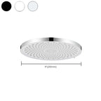Round Fixed Shower Head High Flow Aerated Wall Mount Shower Head