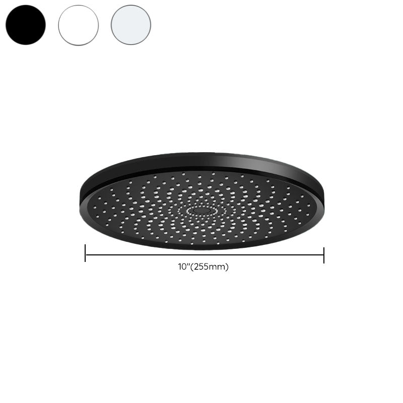 Round Fixed Shower Head High Flow Aerated Wall Mount Shower Head