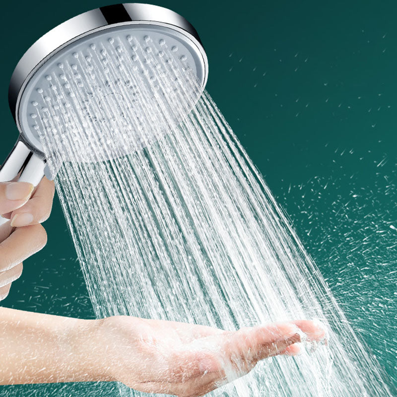 Round Handheld Shower Head with Self-Cleaning Wall-Mounted Shower Head
