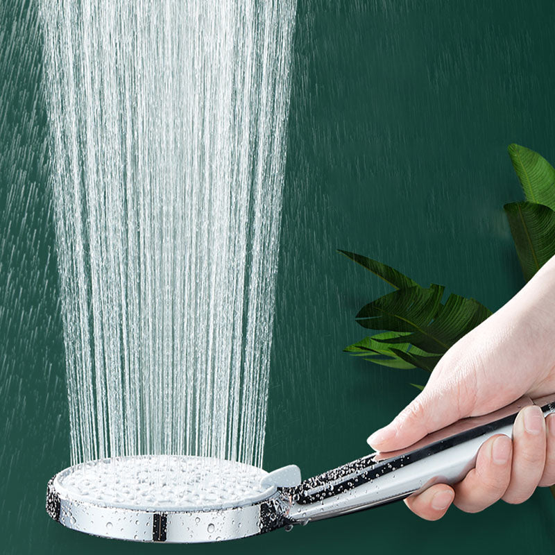 Round Handheld Shower Head with Self-Cleaning Wall-Mounted Shower Head