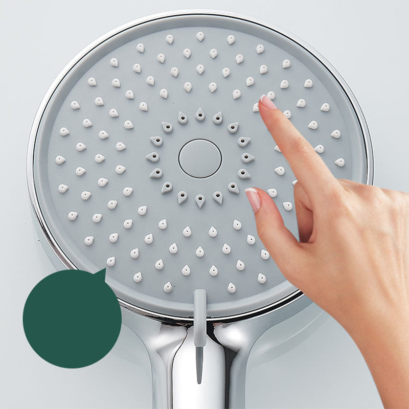 Round Handheld Shower Head with Self-Cleaning Wall-Mounted Shower Head