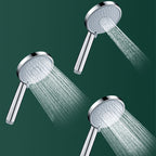 Round Handheld Shower Head with Self-Cleaning Wall-Mounted Shower Head
