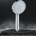 Round Handheld Shower Head with Self-Cleaning Wall-Mounted Shower Head