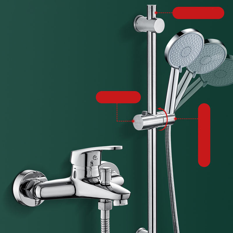 Round Handheld Shower Head with Self-Cleaning Wall-Mounted Shower Head