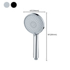 Round Handheld Shower Head with Self-Cleaning Wall-Mounted Shower Head