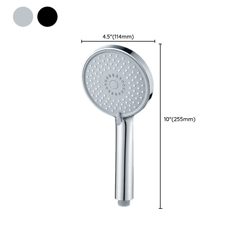 Round Handheld Shower Head with Self-Cleaning Wall-Mounted Shower Head