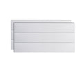 PVC Wall Paneling Smooth Wall Indoor Living Room Planks Set of 2