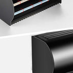 Modern Aluminum Bathroom Hardware Set Black Bathroom Accessory Set