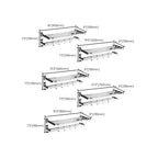 Modern Stainless Steel Bathroom Set Silver Bathroom Accessory Set