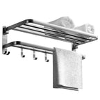 Modern Silver Bathroom Fixtures Set Metal Bathroom Accessories Kit