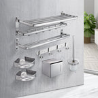 Modern Bathroom Accessories Set Paper Holder Bathroom Shelf Bath Hardware Set