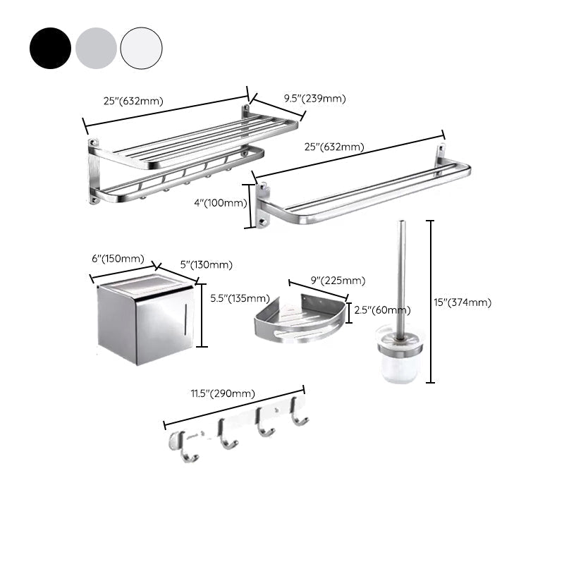 Modern Bathroom Accessory Set Paper Holder Bathroom Shelf Bathroom Hardware Set