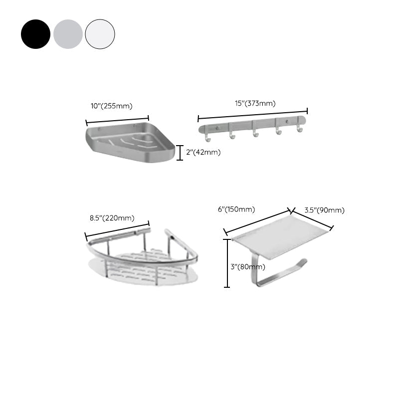 Modern Bathroom Accessory Set Paper Holder Bathroom Shelf Bathroom Hardware Set