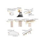 Marble & Brass Bathroom Accessories Set Golden Bathroom Accessories Kit