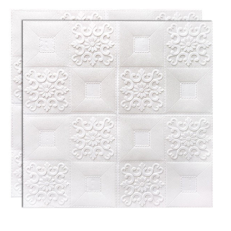 Modern wall covering foam 3D embossed peel and stick wall panel