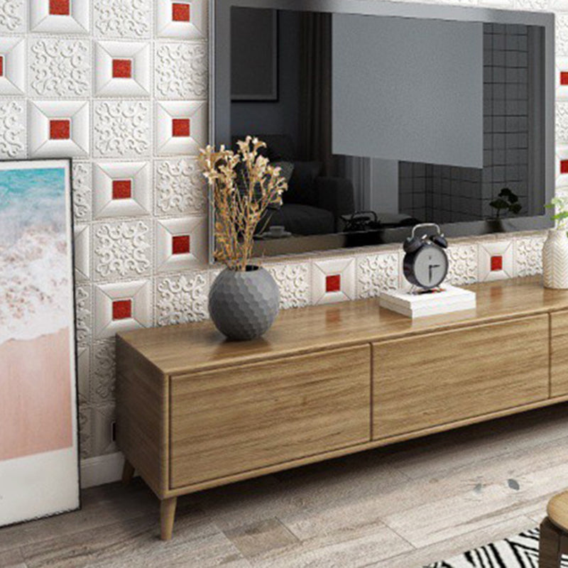 Modern wall covering foam 3D embossed peel and stick wall panel