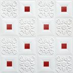 Modern wall covering foam 3D embossed peel and stick wall panel