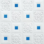 Modern wall covering foam 3D embossed peel and stick wall panel