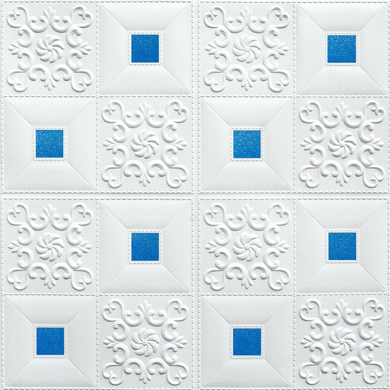 Modern wall covering foam 3D embossed peel and stick wall panel