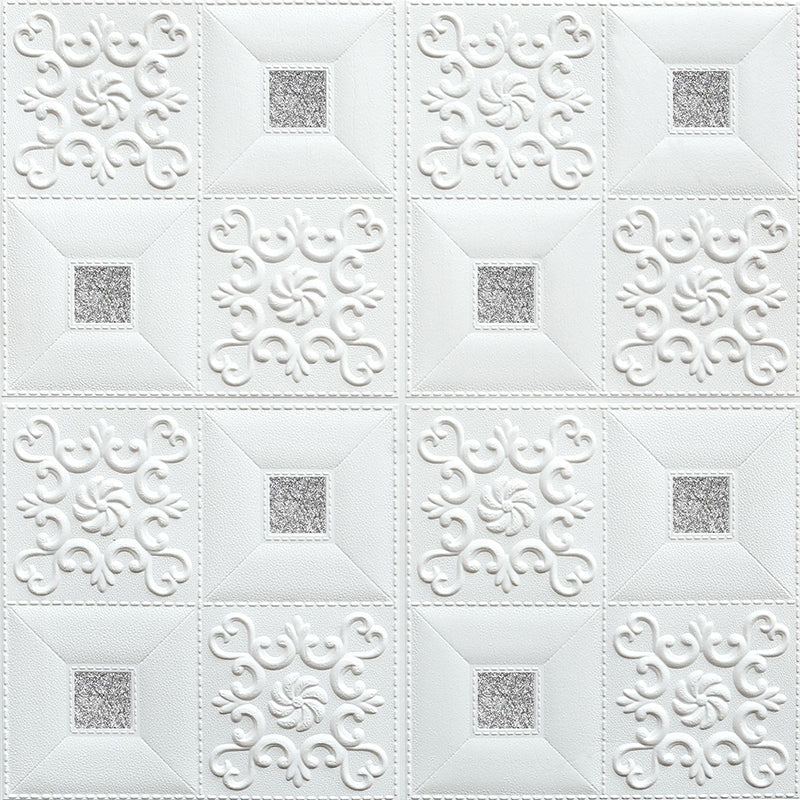 Modern wall covering foam 3D embossed peel and stick wall panel