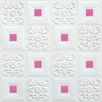 Modern wall covering foam 3D embossed peel and stick wall panel