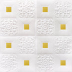 Modern wall covering foam 3D embossed peel and stick wall panel