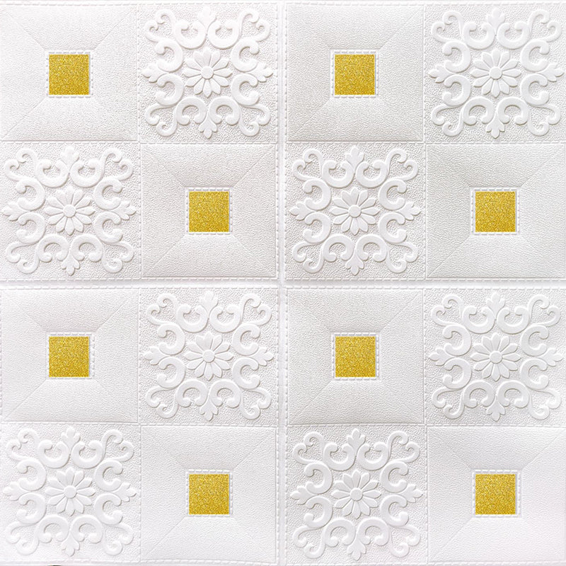 Modern wall covering foam 3D embossed peel and stick wall panel
