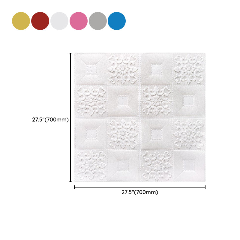 Modern wall covering foam 3D embossed peel and stick wall panel